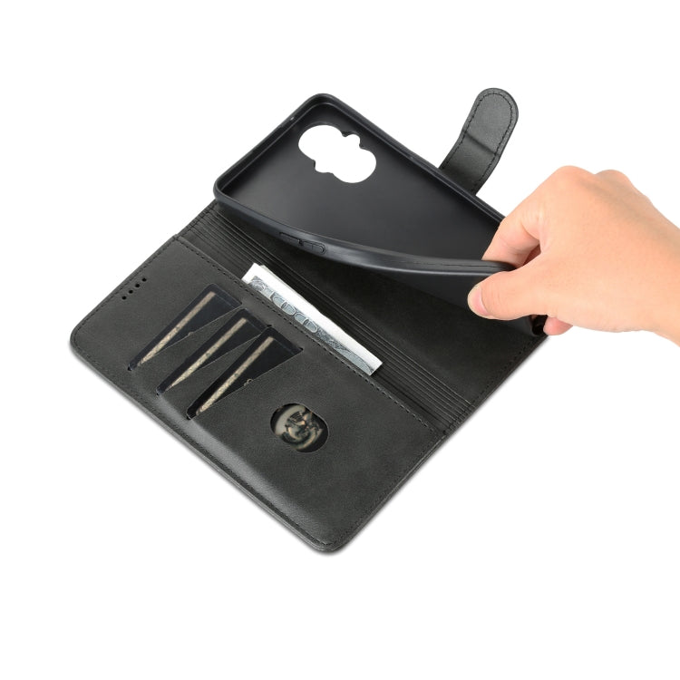 For OPPO Reno8 Lite AZNS Skin Feel Calf Texture Flip Leather Phone Case