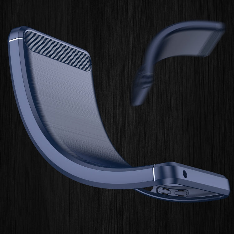 For OPPO K10 Brushed Texture Carbon Fiber TPU Phone Case