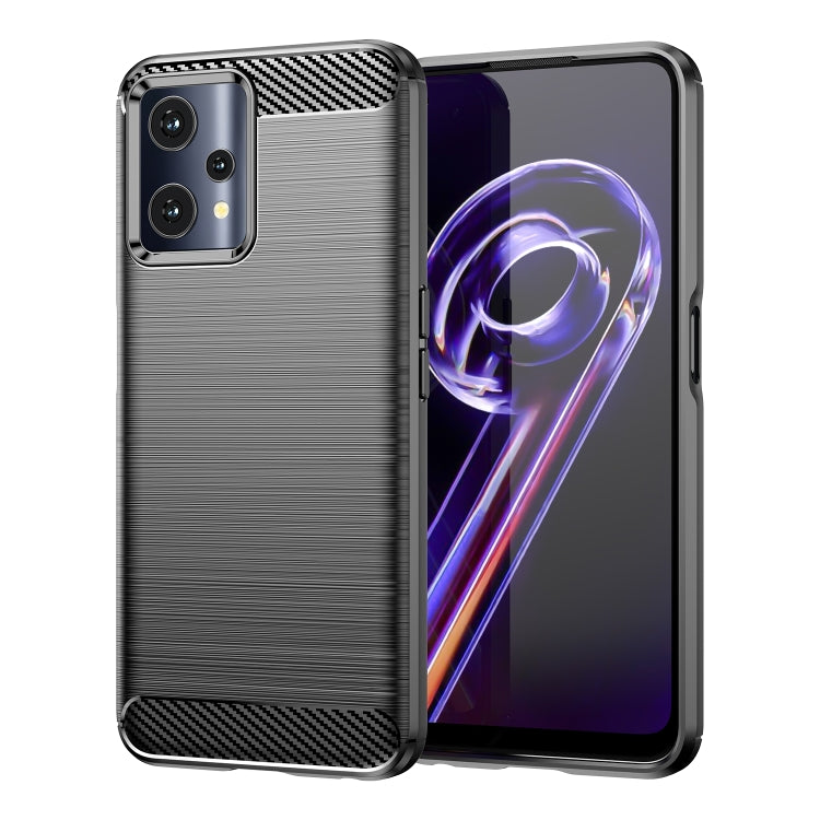 For Realme 9 5G Brushed Texture Carbon Fiber TPU Phone Case