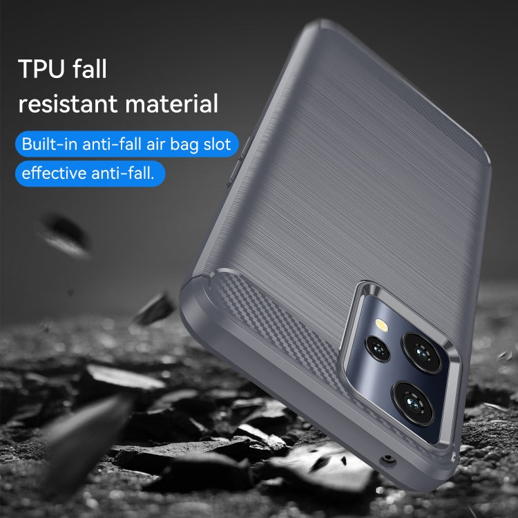 For Realme 9 5G Brushed Texture Carbon Fiber TPU Phone Case