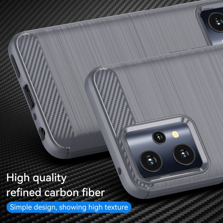 For Realme 9 5G Brushed Texture Carbon Fiber TPU Phone Case