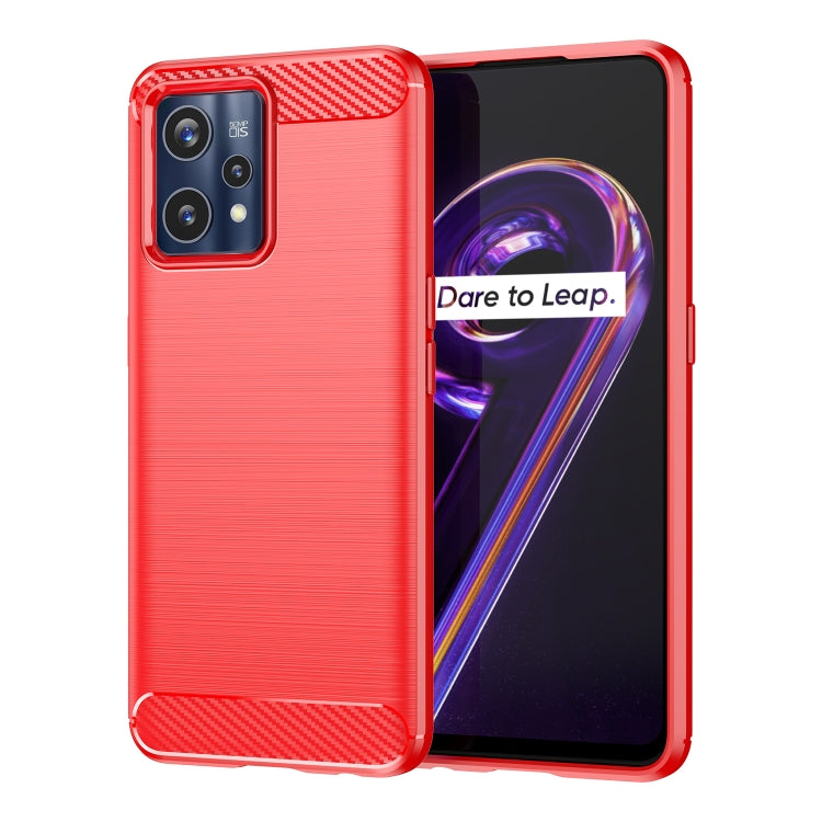 For Realme 9 Pro+ Brushed Texture Carbon Fiber TPU Phone Case