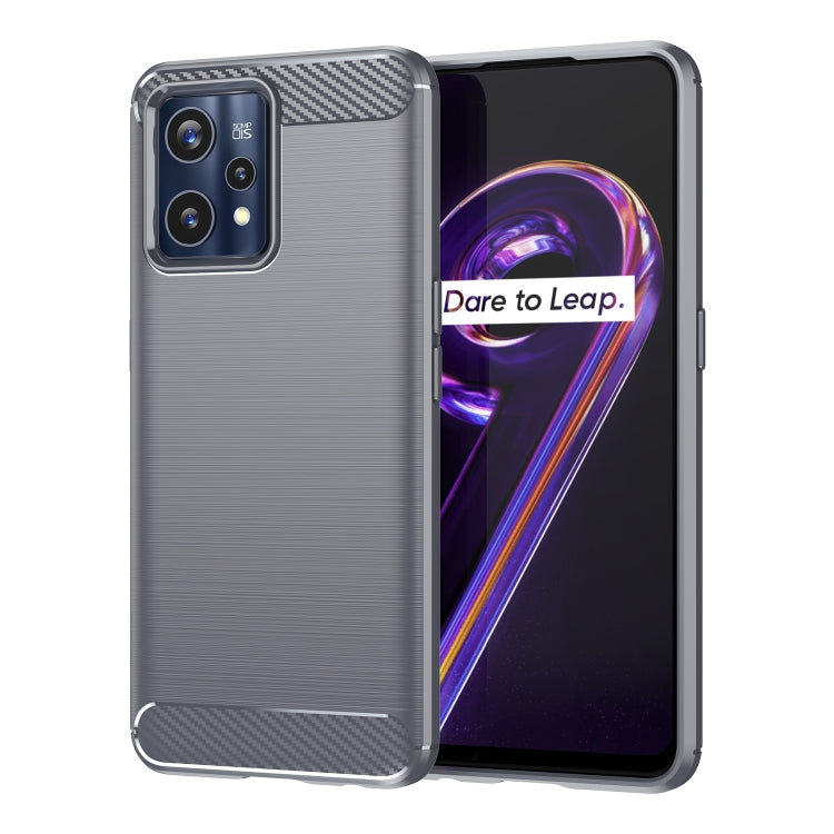 For Realme 9 Pro+ Brushed Texture Carbon Fiber TPU Phone Case