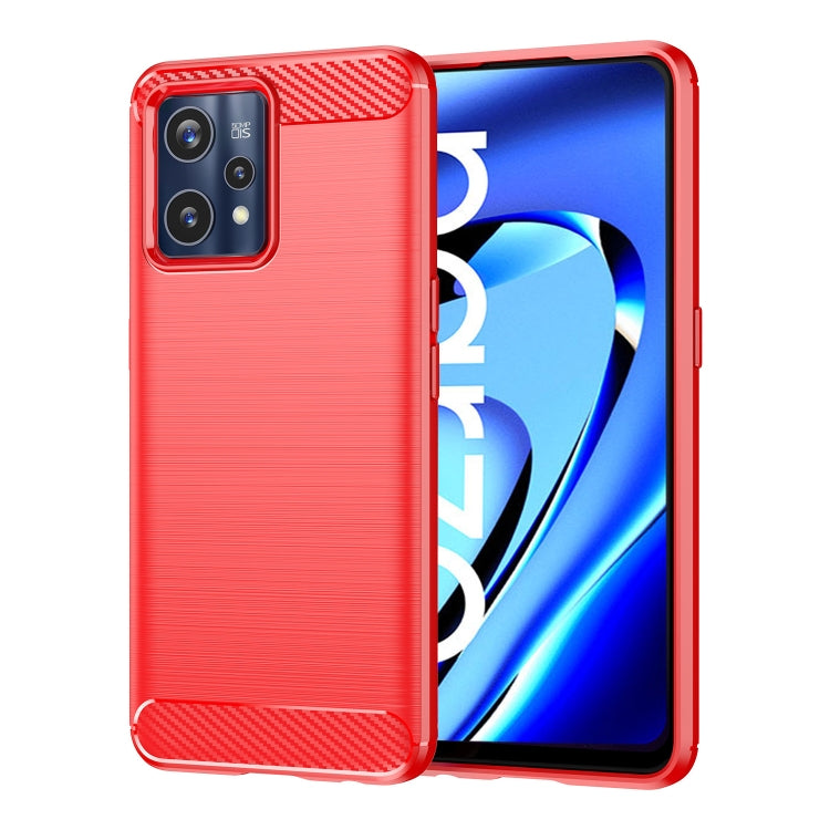 For Realme Narzo 50 Pro Brushed Texture Carbon Fiber TPU Phone Case