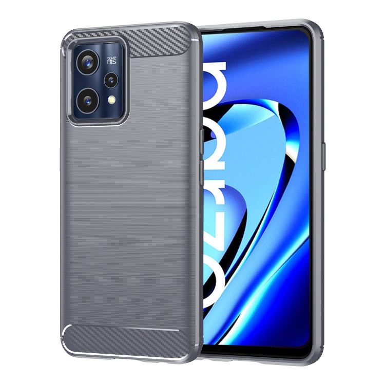 For Realme Narzo 50 Pro Brushed Texture Carbon Fiber TPU Phone Case