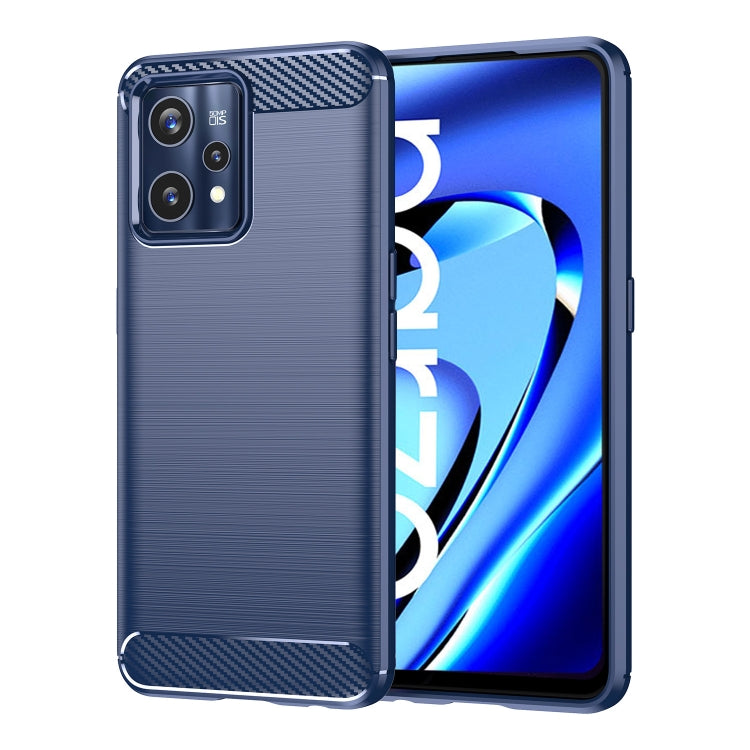 For Realme Narzo 50 Pro Brushed Texture Carbon Fiber TPU Phone Case