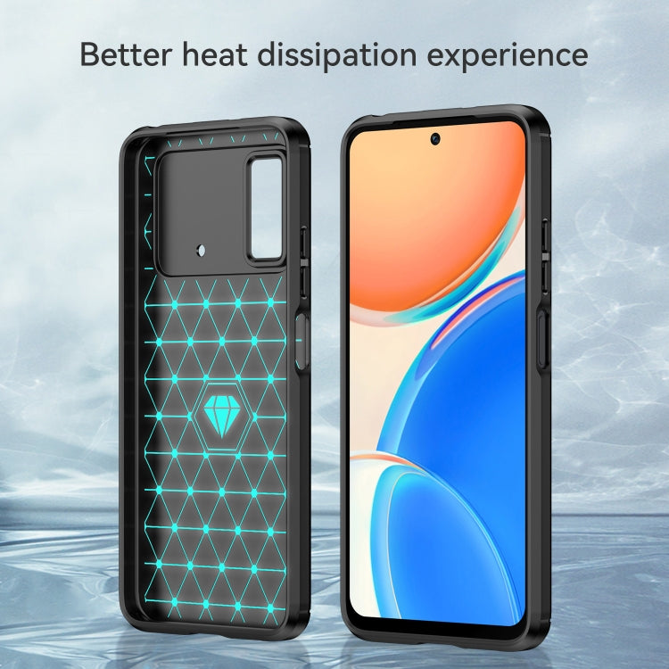 For Xiaomi Poco M4 Pro Brushed Texture Carbon Fiber TPU Phone Case