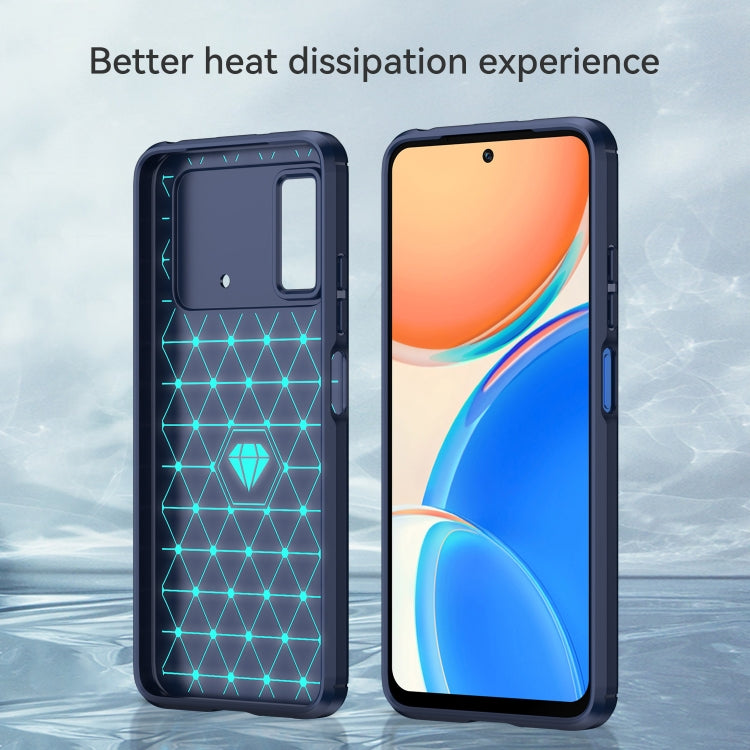 For Xiaomi Poco M4 Pro Brushed Texture Carbon Fiber TPU Phone Case