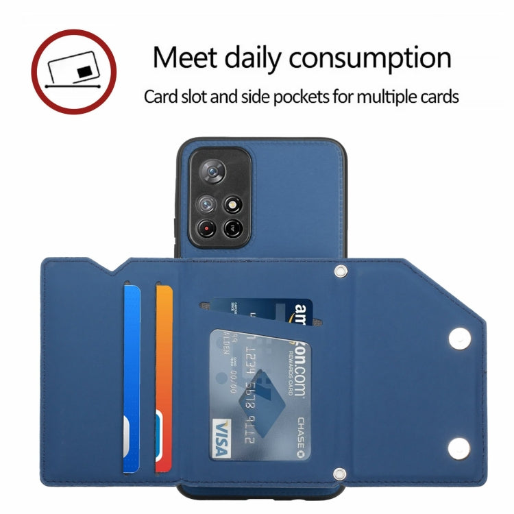 For Xiaomi Redmi Note 11 5G/Poco M4 Pro 5G Skin Feel PU + TPU + PC Back Cover Shockproof Case