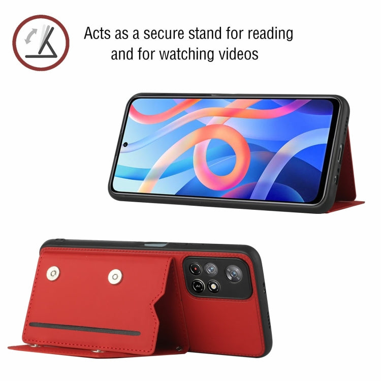 For Xiaomi Redmi Note 11 5G/Poco M4 Pro 5G Skin Feel PU + TPU + PC Back Cover Shockproof Case