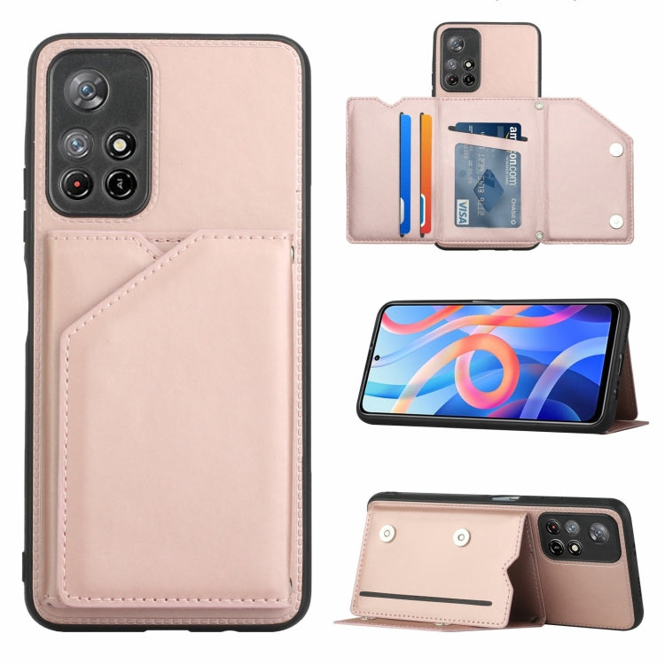 For Xiaomi Redmi Note 11 5G/Poco M4 Pro 5G Skin Feel PU + TPU + PC Back Cover Shockproof Case