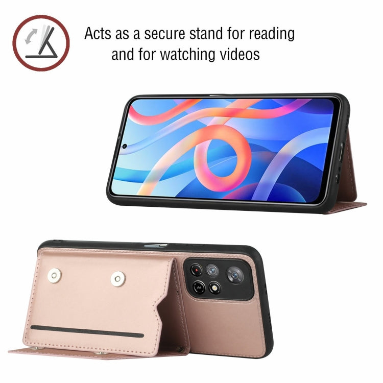 For Xiaomi Redmi Note 11 5G/Poco M4 Pro 5G Skin Feel PU + TPU + PC Back Cover Shockproof Case