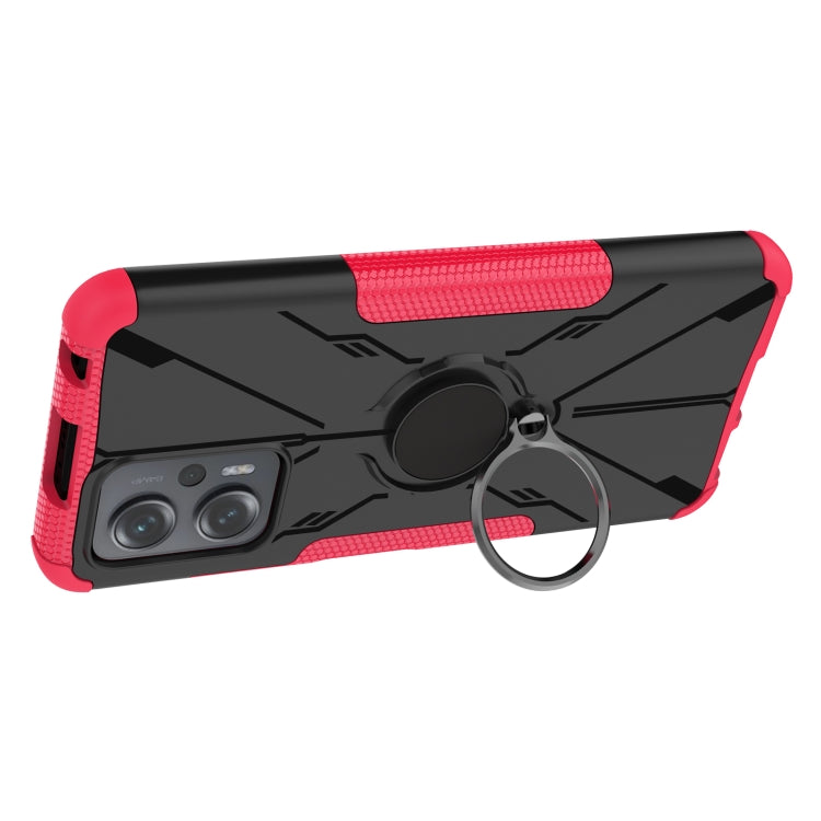 For Xiaomi Redmi Note 11T Pro Armor Bear Shockproof PC + TPU Phone Case with Ring