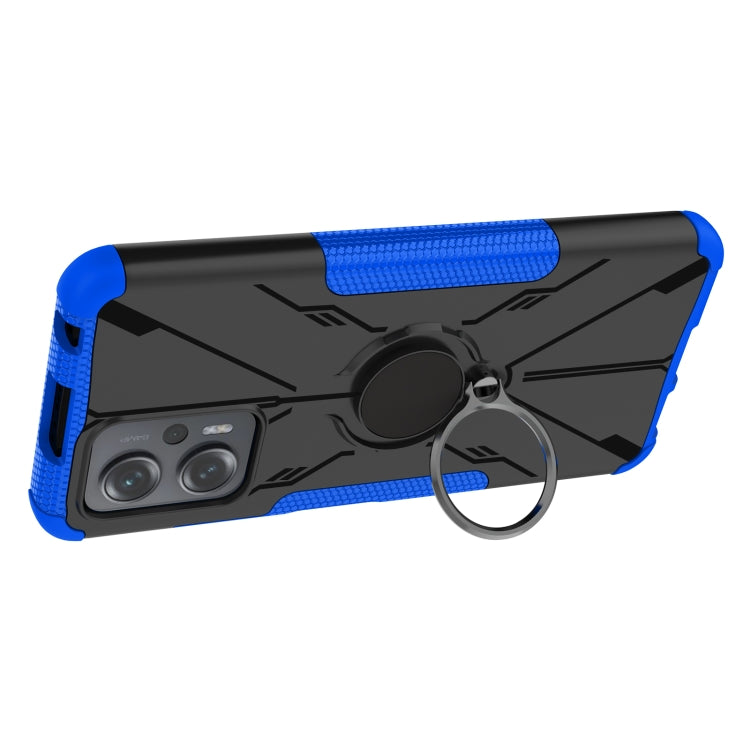 For Xiaomi Redmi Note 11T Pro Armor Bear Shockproof PC + TPU Phone Case with Ring