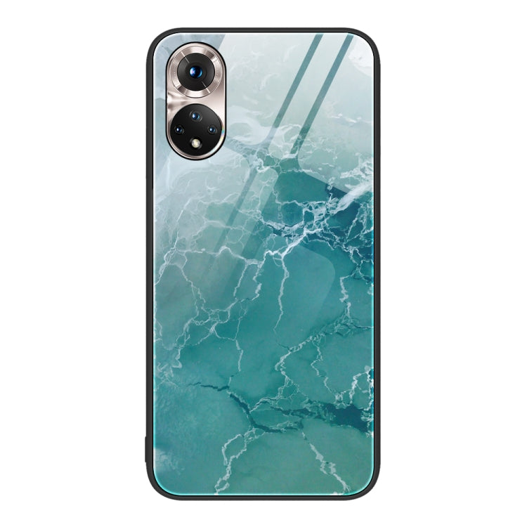 For Honor 50 Marble Pattern Glass Protective Phone Case