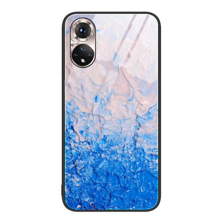 For Honor 50 Marble Pattern Glass Protective Phone Case