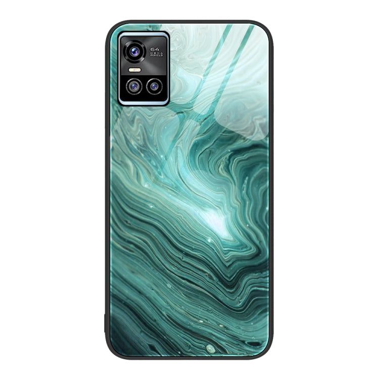 For vivo S10 Marble Pattern Glass Protective Phone Case