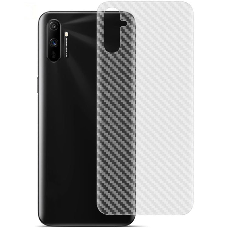 For OPPO Realme C3 IMAK Carbon Fiber Pattern PVC Back Protective Film