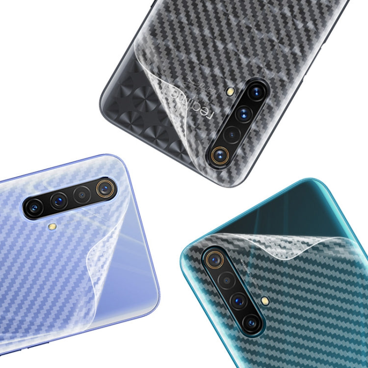 For OPPO Realme X50 5G IMAK Carbon Fiber Pattern PVC Back Protective Film