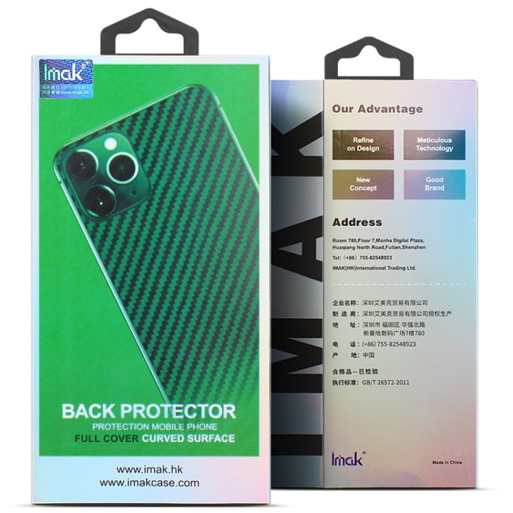 For OPPO Realme 6 Pro IMAK Carbon Fiber Pattern PVC Back Protective Film