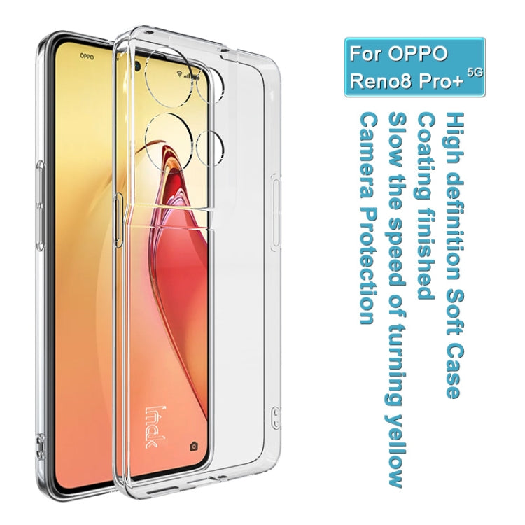 For OPPO Reno8 Pro+ 5G Global IMAK UX-10 Series Shockproof TPU Phone Case(Transparent)