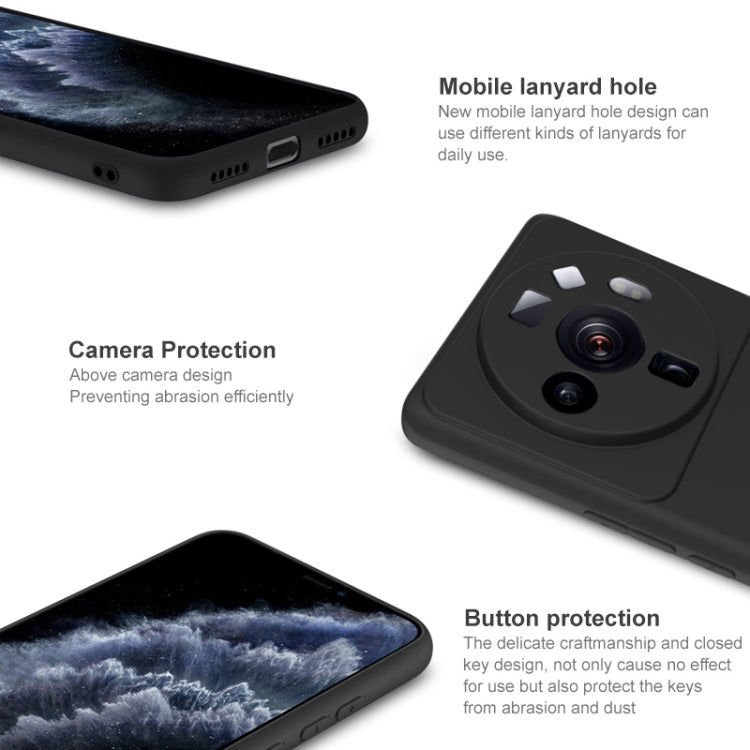 For Xiaomi 12S Ultra IMAK UC-3 Series Shockproof Frosted TPU Phone Case(Black)