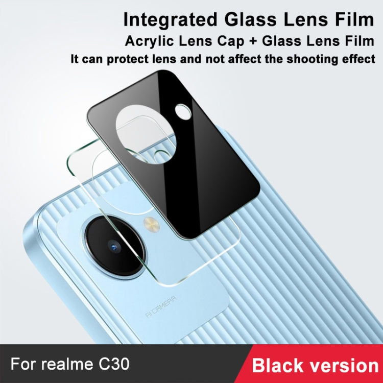 For Realme C30 4G imak High Definition Integrated Glass Lens Film Black Version