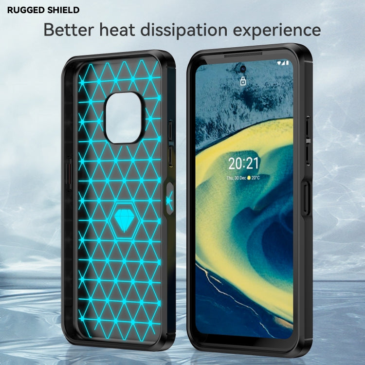 For Nokia XR20 Brushed Texture Carbon Fiber TPU Phone Case