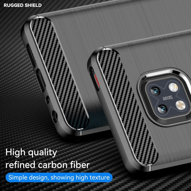 For Nokia XR20 Brushed Texture Carbon Fiber TPU Phone Case