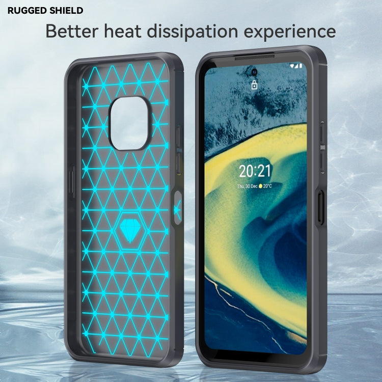 For Nokia XR20 Brushed Texture Carbon Fiber TPU Phone Case
