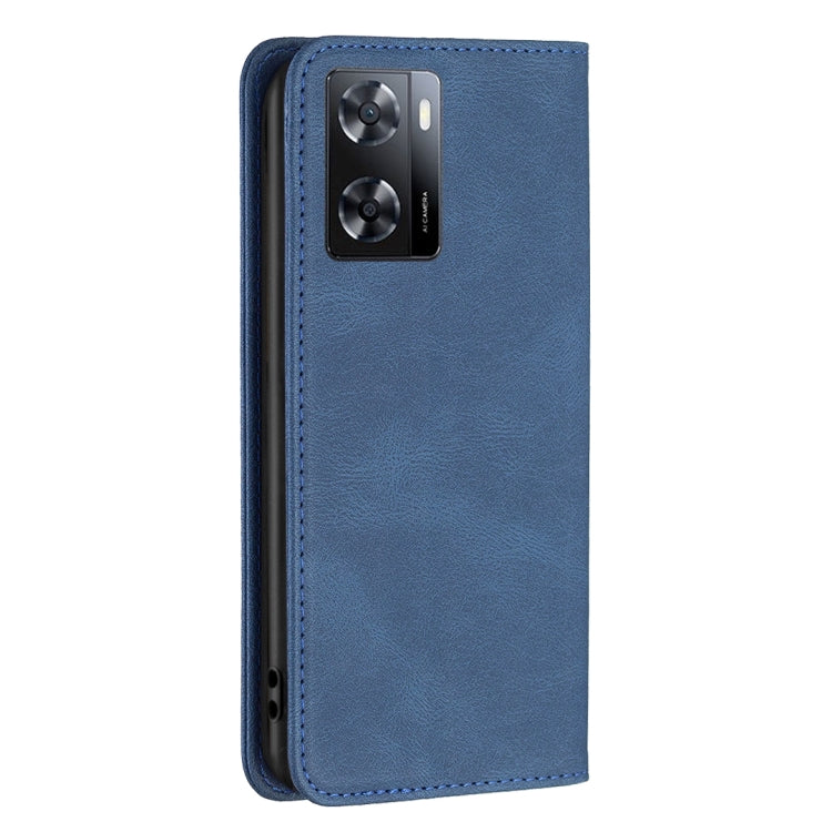 For OPPO A57 4G Magnetic RFID Blocking Anti-Theft Leather Phone Case