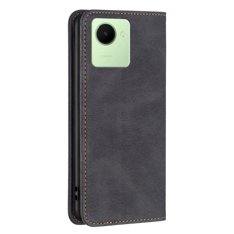 For Realme C30 Magnetic RFID Blocking Anti-Theft Leather Phone Case