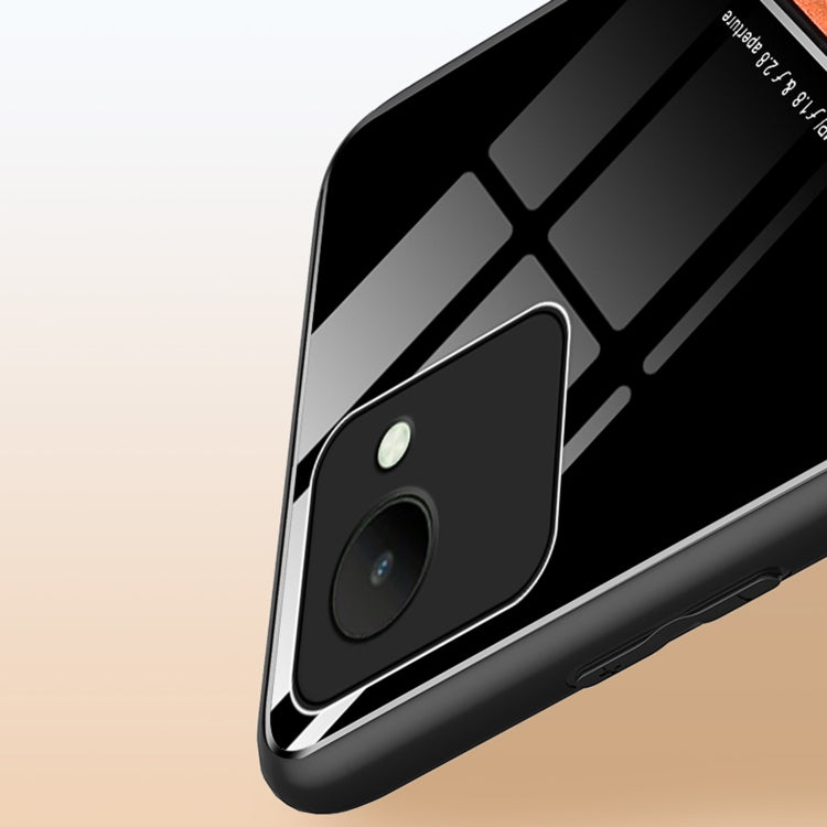 For Realme C30 All-inclusive Leather + Organic Glass Phone Case