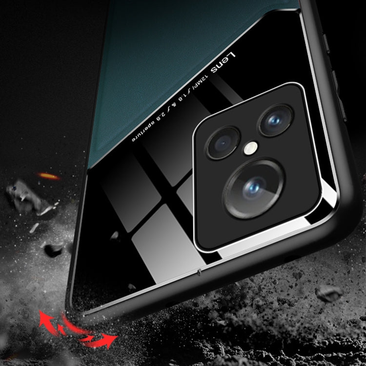 For Realme GT2 Explorer Master All-inclusive Leather + Organic Glass Phone Case