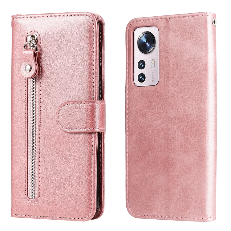 For Xiaomi 12X Fashion Calf Texture Zipper Horizontal Flip Leather Phone Case