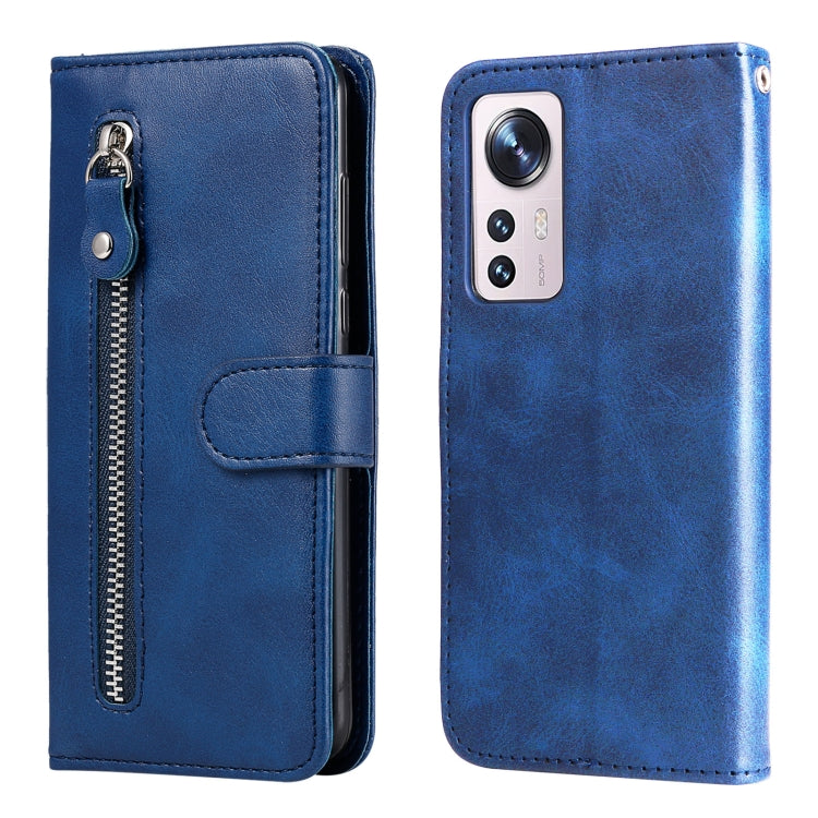 For Xiaomi 12X Fashion Calf Texture Zipper Horizontal Flip Leather Phone Case