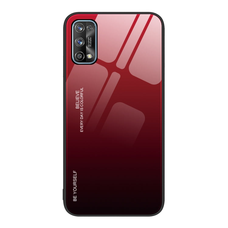 For Realme 7 Gradient Color Glass Case