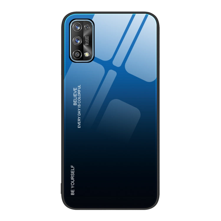For Realme 7 Gradient Color Glass Case