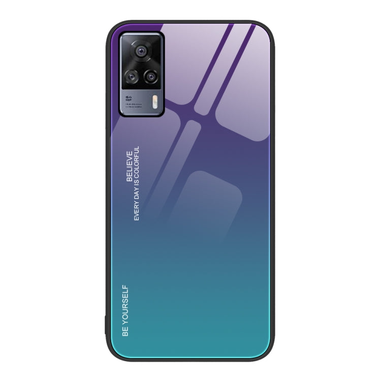 For vivo S9e Gradient Color Glass Case