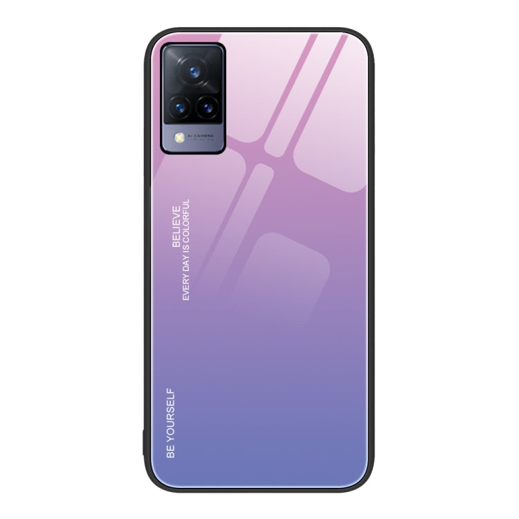 For vivo S9 Gradient Color Glass Case