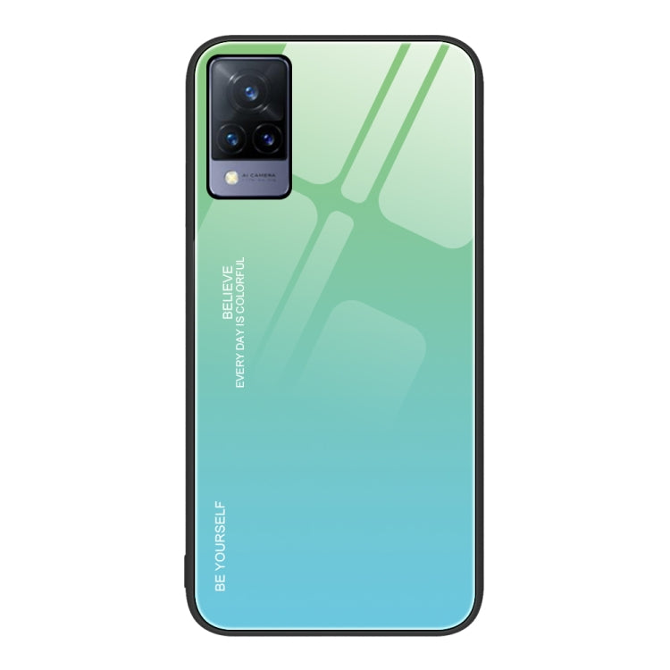 For vivo S9 Gradient Color Glass Case