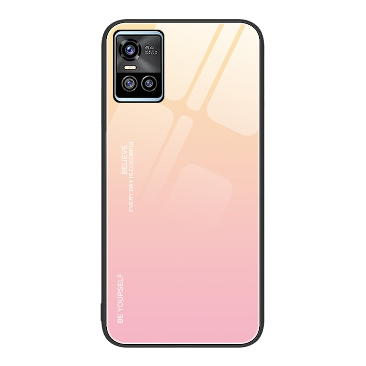 For vivo S10 Gradient Color Glass Case