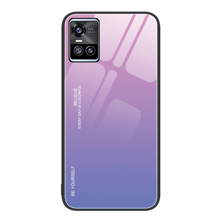 For vivo S10 Gradient Color Glass Case