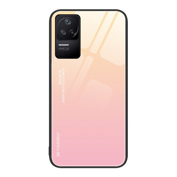 For Xiaomi Redmi K40S Gradient Color Glass Case