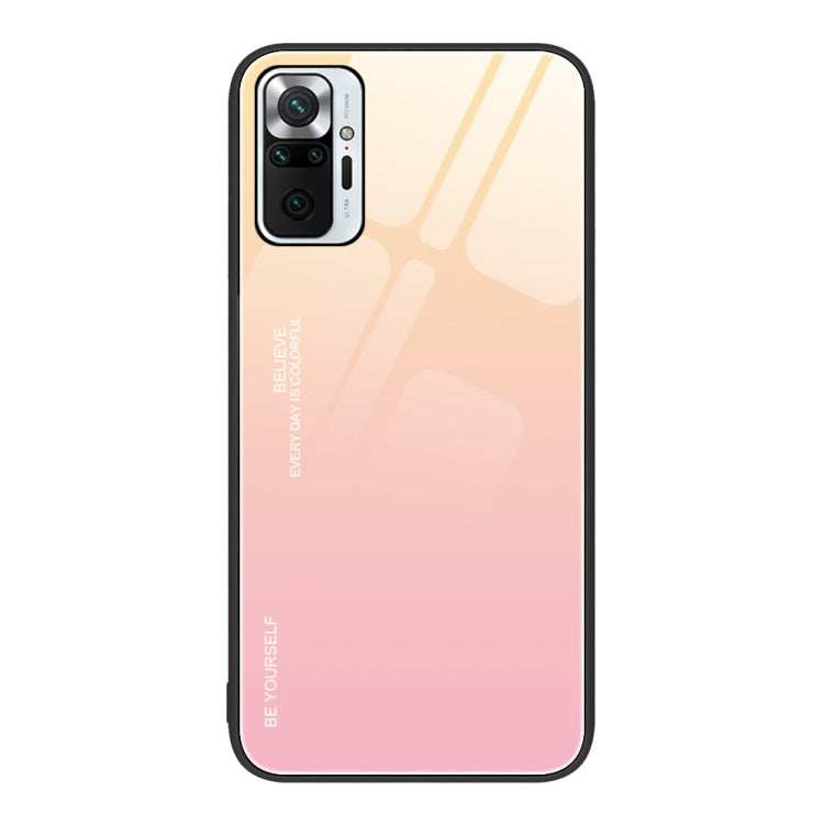 For Xiaomi Redmi Note 10 Pro 4G Global Gradient Color Glass Case