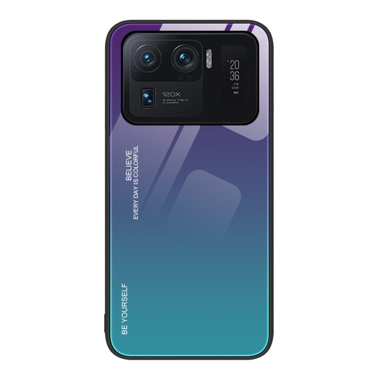 For Xiaomi Mi 11 Ultra Gradient Color Glass Case