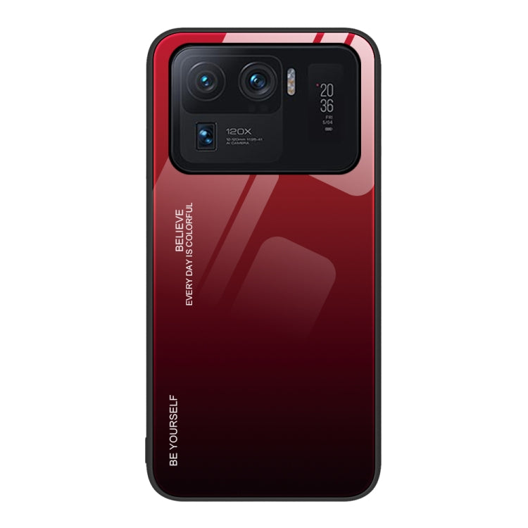 For Xiaomi Mi 11 Ultra Gradient Color Glass Case