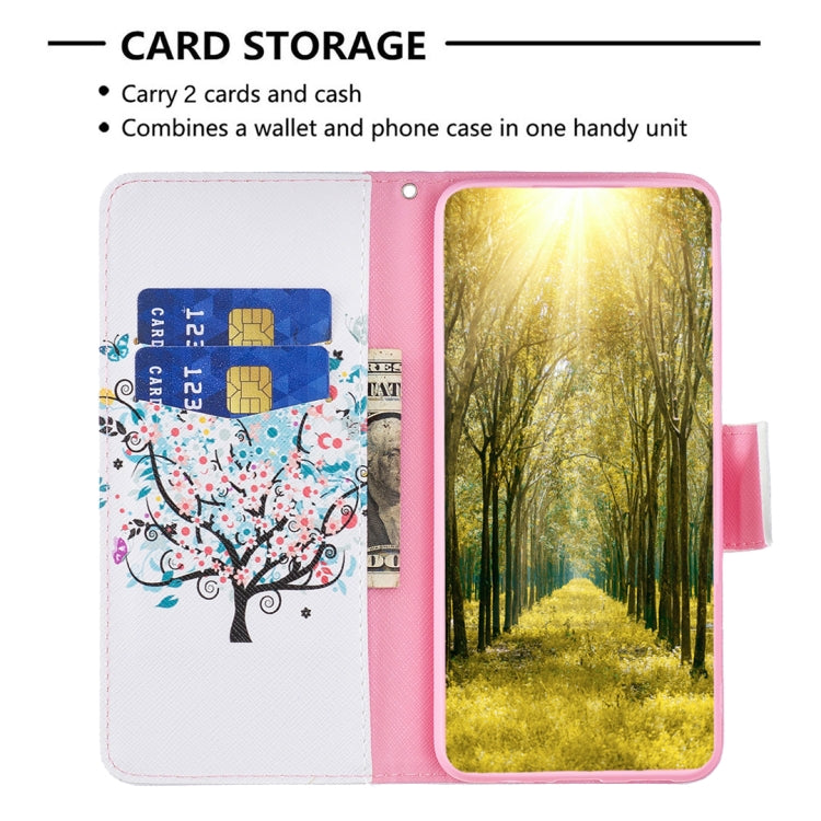 For Realme C30 Colored Drawing Pattern Leather Phone Case
