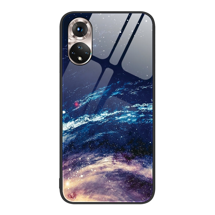 For Honor 50 Colorful Painted Glass Phone Case
