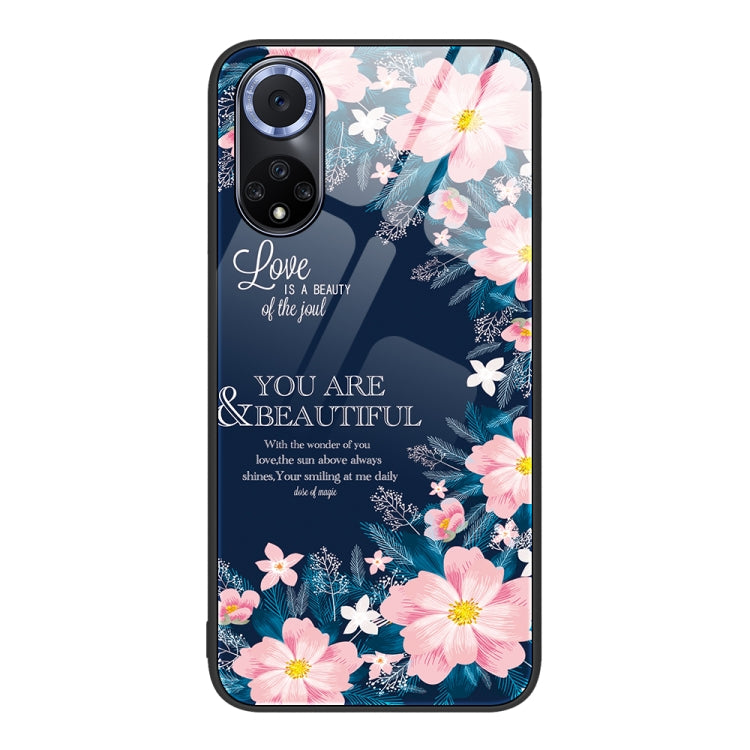 For Huawei nova 9 Colorful Painted Glass Phone Case